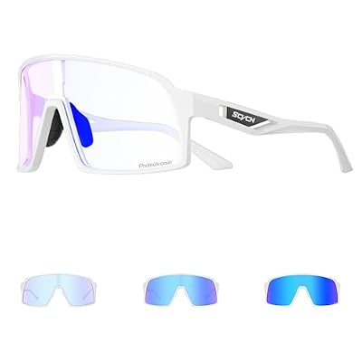 SCVCN Photochromic Cycling Glasses Men Women Mount...