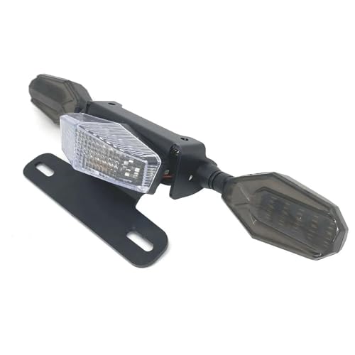 ZOPQRTXYZ �X�Y�L DRZ400S DRZ400E DR-Z 400SM �p �o�C�N�p �E�B���J�[�i���o�[�v���[�g�t���[���z���_�[ ���A�t�F���_�[�G���~�l�[�^�[ �o�C�N�p �i���o�[�v���[�g�z���_�[(White-D)