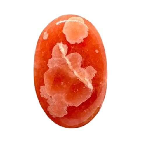 Rhodochrosite naturelle cabochon 37x23x5mm pierre gemme pour pendentif bague et collier