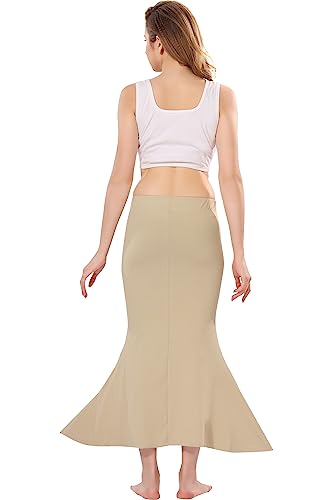XOYA Soft Lycra Blended Saree Shapewear for Women/Fishcut Fit Petticoat Saree Silhouette Shape Wear Dress for Saree - Image 5