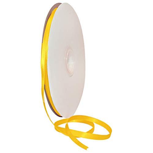 Morex Ribbon 08806/00-660 ダブルフェイス サテンリボン イエローゴールド