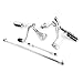 HNSXDM Chrome Forward Controls Kit Pegs Levers Linkages (Complete Kit Pegs Levers Linkage) (Steel) for Forty 8 for Seventy 2 for Iron 883 for 1200 for 883