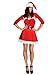 Produktbild Smiffys Fever Santa Babe Costume, Red Halloween und Karneval