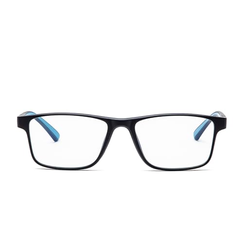 Intellilens Computer Glasses for Eye Protection | Reading Glasses for Men | Blue Light Blocking Glasses Spectacles | Blue Cut Glasses | UV Protection Glasses | For Men & Women | Zero Power | Medium