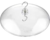 iBorn Baffles pour mangeoires à oiseaux, 33 cm, housse de protection contre la pluie, protection complète pour mangeoires pour l'extérieur, polycarbonate anti-mastication, 1 pièce, transparent