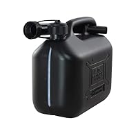 ProCar 2 Stück Benzinkanister 5 Liter Schwarz - UN- Zulassung Kunststoff Kraftstoffkanister mit Füllstandsanzeige - Made in Europe (Schwarz, 2 X 5 Liter) – Ansicht 2