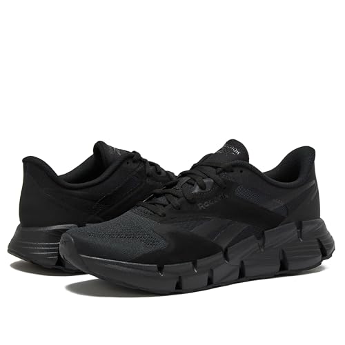 Reebok Zig Dymanica 5 Running Shoes for Men, Core Black/Core Black/Footwear White, 4