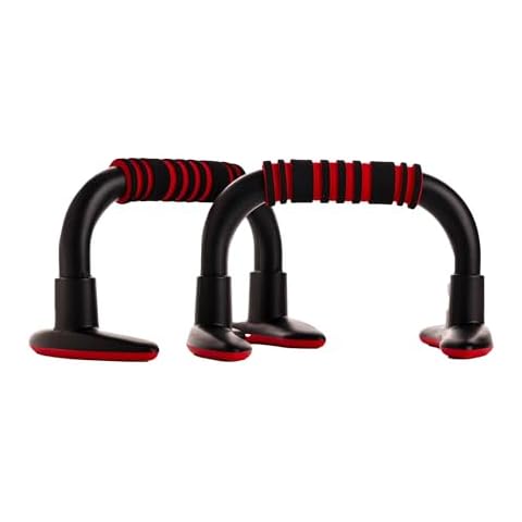 Endless EL1042 Push Up Stands With Foam Handle | Blank and Red | Material Cover