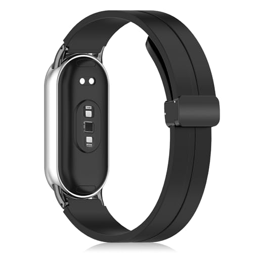 [RanBluu] �o���h Xiaomi Smart Band 10/9/8 �Ή� �����o���h �}�O�l�b�g Mi band 10/9/8 �X�}�[�g�E�H�b�` �ւ��x���g �����x���g �X�|�[�c�X�g���b�v �V���R���� �h�� �ϊ��� �������߉\ �u���b�N