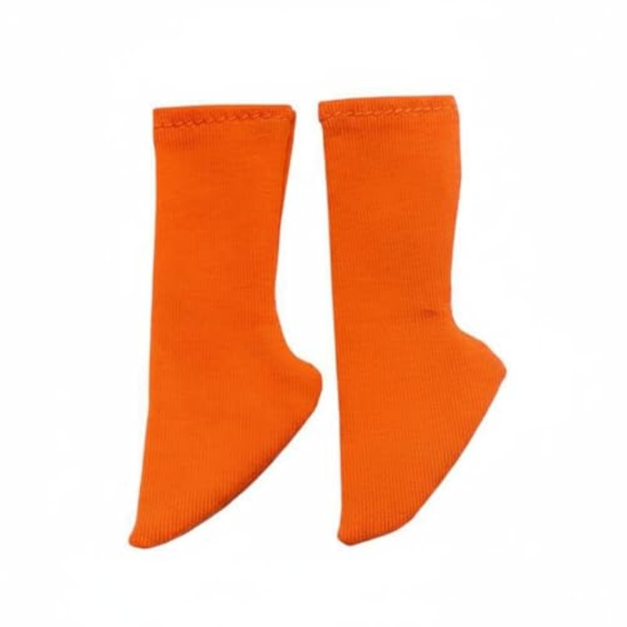 Orange Slouch Socks for 1/6 Scale Dolls