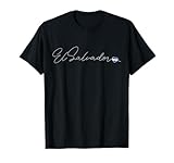 Simple Love El Salvadorian Flag Heart on El Salvador T-Shirt