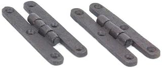 3 7/8 Inch H Shutter Hinge, Oil Blackened