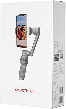 ZHIYUN Smooth Q3 [Official] 3-osiowy ręczny stabilizator gimbal do smartfona ze statywem, gimbal do telefonu z oświetleniem typu Touch Button