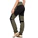Yenwits Wanderhose Damen Outdoor Hosen Langlebig Robust Atmungsaktiv Trekkinghose Arbeitshose für Outdoor-Aktivitäten und Außenarbeiten(2093,Amy Grün,3XL)