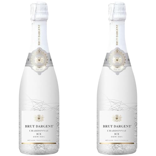 Brut Dargent - Ice Chardonnay Halbtrocken Sekt, Methode traditionnelle (1 x 0.75 L) (Packung mit 2)