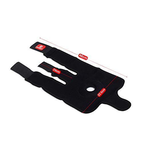 Joelheira, Andoer 1 peça elástica joelheira suporte joelheira joelheiras ajustáveis ​​para basquete