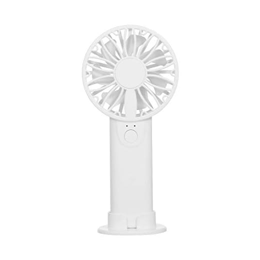 XITEA Ventilador de escritorio recargable USB con pilas AA fuertes para oficina, viajes al aire libre