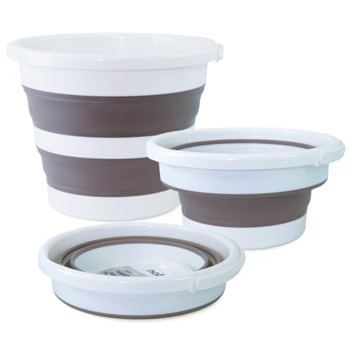 Balde Retrátil 10 Litros, Nobre, Cinza