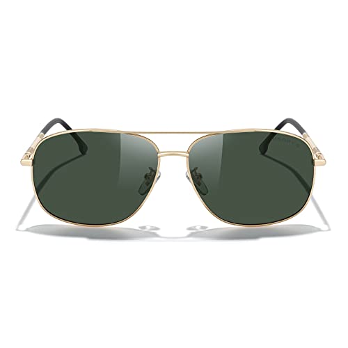 MERRY'S Rectangular Polarized Sunglasses for Men Classic Driving Shades UV400 Protection