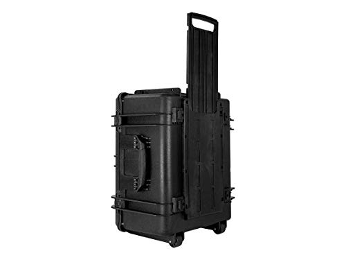 Image of Monoprice Weatherproof Hard Case - 26 x 20 x 14 Inches, With Wheels and Customizable Foam, Shockproof, IP67, Ultraviolet And Impact Resistant Material, Black - Pure Outdoor Collection, 82.2 Liter