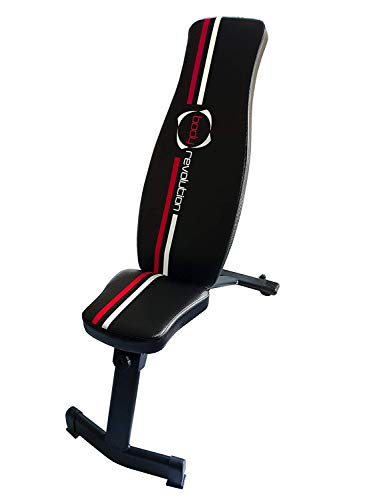 Body Revolution Adjustable Weight Bench  Folding Weights Bench with 6 Incline and Decline Positions and Padded Support