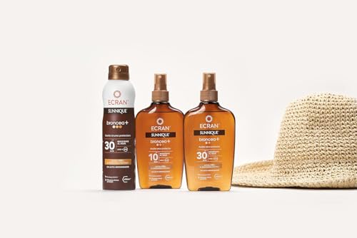 Miniatura 3 de Ecran Sunnique - Bruma Aceite Protector FPS 30, Protección UVB + UVA e IR-A, Resistente al Agua, Con Tecnología Pure Bronze y VitEox 80, Activa el Bronceado Natural, Sin Autobronceador - 2 x 250 ml