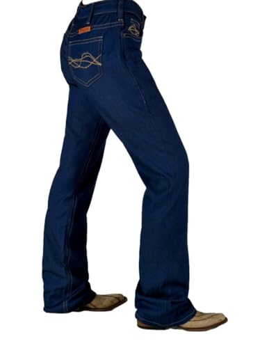 Cowgirl Tuff Western Jeans Womens Breathe 38 X-Long Dark Wash JULCLD2