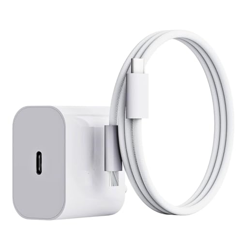 Image of Original 20W Adapter Compatible with iPhone 16Plus /16 Pro /16 Pro,Max /15 /15 Plus /15 Pro /15 Pro Max, White