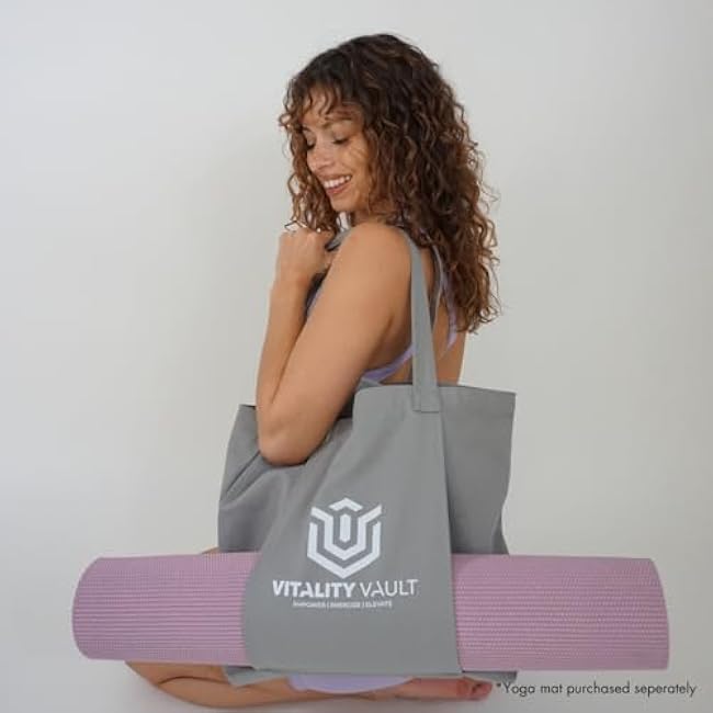 Pilates Pro Power Pack - Pilates Essentials - 2.2lb Hand Weights, 2.2lb Ankle Weights/Wrist Weights, Resistance bands, Pilates Ball, Canvas Tote Bag - For Beginners or Advanced - Home or Gym/Studio Use.