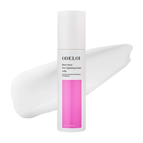 Black Cherry Pore Tightening Cream Luftig, Pore Minimizer, Black Cherry Extract, AHA, Hydrolyzed Collagen, Korean Skincare, All Skin Types, 3.3 fl.oz / 100ml