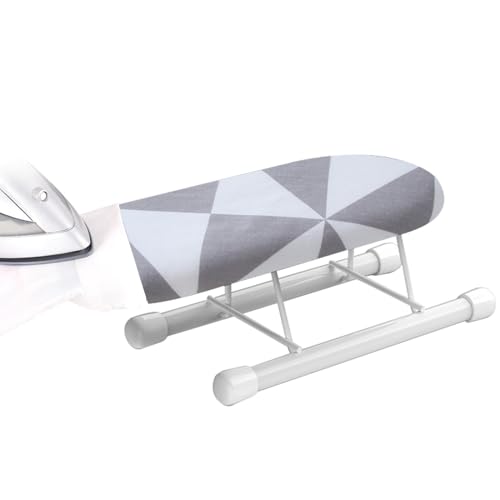Título B: Mini Tabla De Planchar Plegable: Mesa De Lavandería Portátil Compacta, Organizador De Estación De Planchado Y Estable, | Mesa De Tabla De Planchar Pequeña con Marco Metálico Plegable