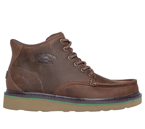 Image of Skechers mens John Deere Brockman 2.0 Moc Toe Lace Up Slip Ins