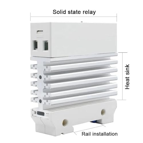 Relais statique mince SSR 50A dissipation thermique optimisée format compact rail DIN - 3