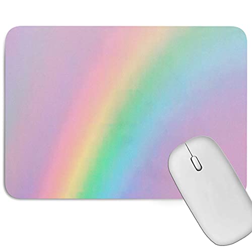 Image of Artich Designer Gaming Mouse Pad for Office Laptop /Computer with Super Soft Non-Slip Rubber Base and Lycra Cloth Surface for Silky Touch Rectangle Marble (A Rainbow)