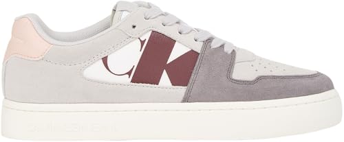 Calvin Klein Jeans Women Classic Cupsole NBS Mix YW0YW01612 Sneakers, Grey (Oyster Mushroom/Stormfront), 5