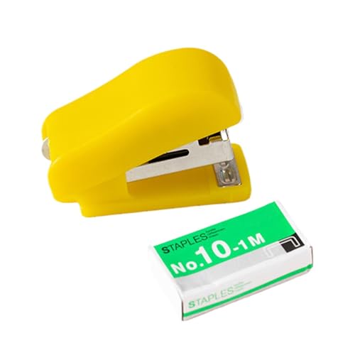 Mini apilador con – herramienta portátil de 1,5 pulgadas | Apilador compacto de metal PP para la oficina en el hogar, en casa, suministros de encuadernación de papel para niños y adultos