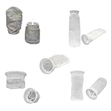 Auratrove IBC Wassertankfilter für Regenwasserernte, Nylon-Nadelfilz-Filtertasche mit wiederverwendbarem lebensmittelechtem Design, kompatibel mit Standard-IBC- und Regentonnen