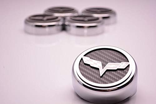 2005-2013 C6 Corvette Engine Cap Cover Set Carbon Fiber Inlay 5 Piece Set