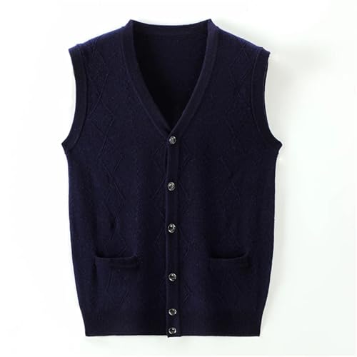 Mens Sweater Vest V Neck Button Down Sleeveless Knit Pullover Lightweight Business Casual Waistcoat3