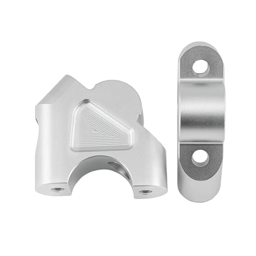 Pince guidon CNC pour BMW R1250GS et R1200GS - Rehausseurs guidon en aluminium argent