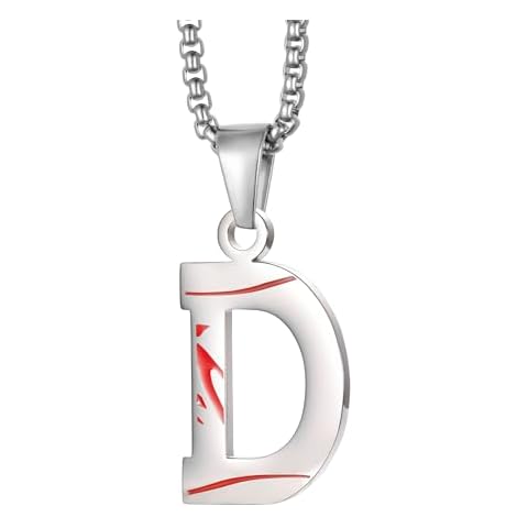 Stainless Steel Running Lucky Number Pendant Letter Necklace Exercise Sports teammates Jewelry With Chain for Men Women D Cover