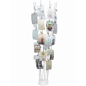 Umbra Cromato/Bianco FOTOFAN da Terra, Metallo