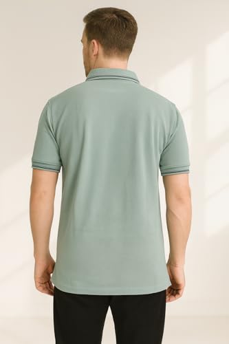 Image of Dollar Pack of 1 Men's Cotton Polo T-Shirt with Classic Collar