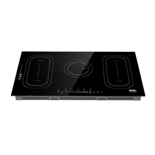 Cooktop de Indução Cinco Bocas EOS 90cm Freezone Preto 9500W ECI05EPF 220V