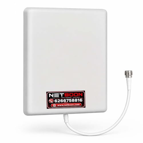 Image of 9 dBi Patch Panel Antenna | Wideband 698-2700 MHz | Indoor /Outdoor Directional Antenna | Made in India | Threaded RF Interface | Wall /Pole Mount