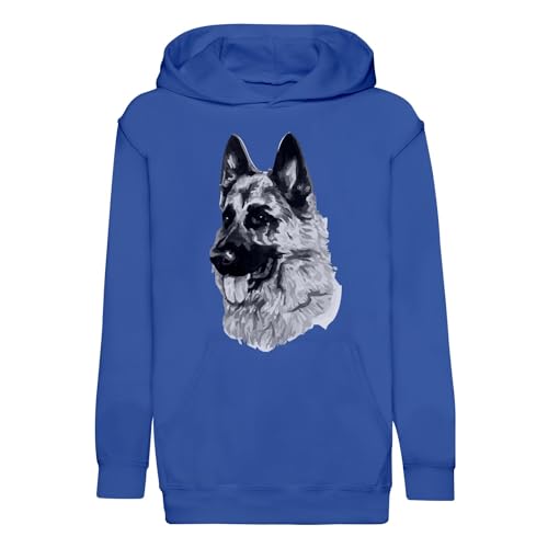 Sweat à capuche enfant berger allemand collection premium art encre