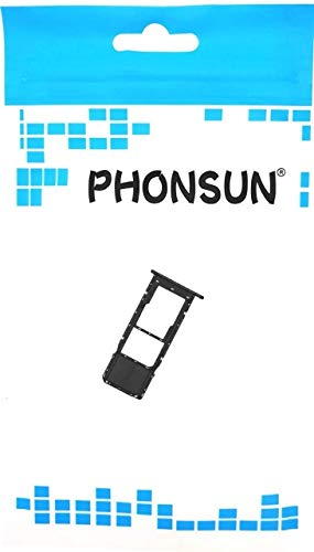 Phonsun Single Sim Tray Sd Card Slot Holder Replacement For Lg K51 Lmk500 K500Mm K500Qm K500Um (Black) #TOP1