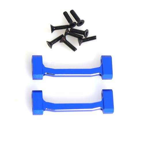 Aluminum Chassis Cross Brace Upper for Losi 1/18 Mini LMT 4X4 Brushed Monster Truck，Replacement for Losi - LOS211047 Upgrade Part Cross Brace Upper for Losi-LOS01026 1/18 Mini LMT Monster (Blue)