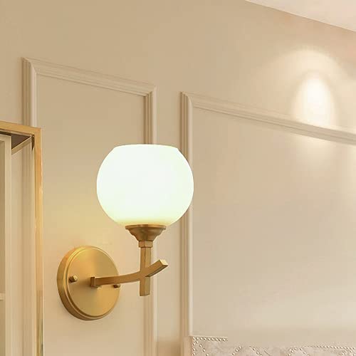 Applique murale moderne simplicité avec globe en verre de taille B