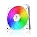 EZDIY-FAB Cube Fan PRO Ventilatore di Caso RGB 120mm con Fan Hub X e Telecomando,Ventole 3PIN ARGB da 5V,Ventola di Raffreddamento ad Alte Prestazioni,Fan Speed Control,1Pack-Bianco